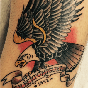 Old school eagle! Traditional tattoo.