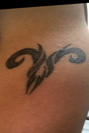 Tribal Aries Tattoo #firsttattoo #Aries 