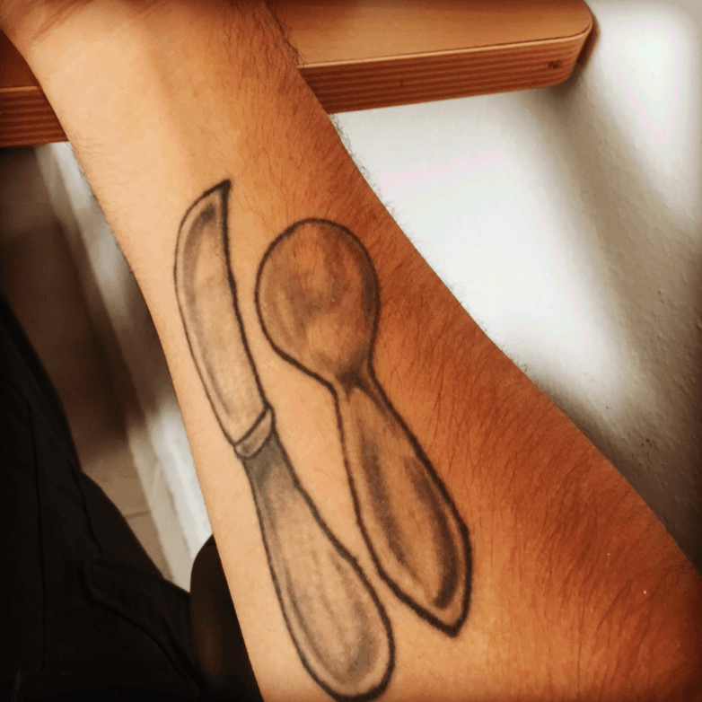 56 Wonderful Spoon Tattoos