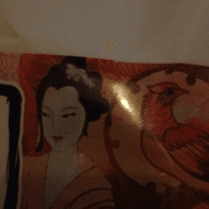 Japenese geisha with large dragon 