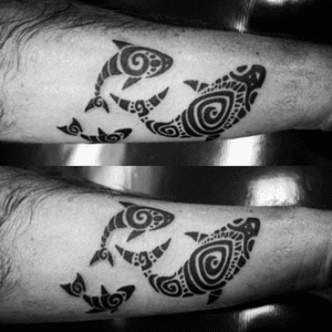 💀🕸.   #shark #tubarao #maori #Tattoodo #tattoogirls #inkedgirls #blackwork #blackworkers #tatuadorbrasileiro 