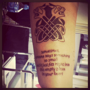  #tattoo #tattooed #tattooart #tattooscript #tattooink #tattooist #tattoocollecter #celtictattoo #celts #ceticscript #ireland #irish #blackandgreytattoo 