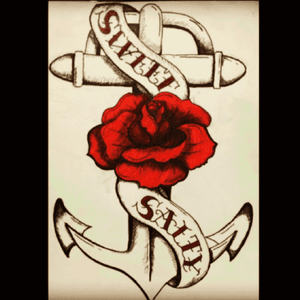 one of my #favorites #anchor #sweetandsalty #red #rose 