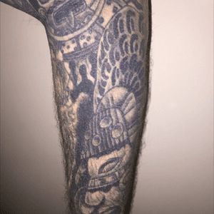 Sleeve by Lee Clements. Chimera, Barry. #Aztec 