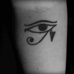 #Small #eyeofhorus #forearm close to #elbowditch #black #egyptian 