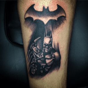 Realistic batman tattoo by marcin romanowski at deadluckytattoo 