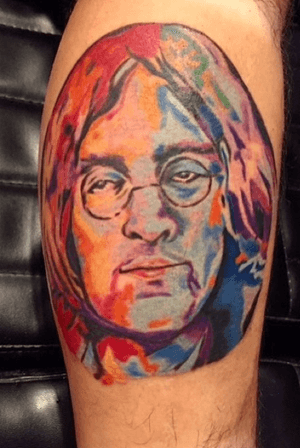 John lennon impressionistic tattoo
