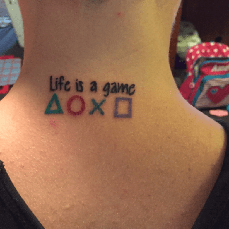 Life is a game Trash Polka Tattoo  Trash polka Cool tattoos Trash polka  tattoo