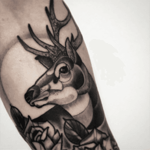 Ongoing sleeve snapshot  #danberry #tattoo #animaltattoo #stag 