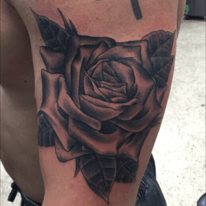 A rose for Rose. #rose #rosetattoo #flower #flowers #floral #bng #blackandgrey #arm #armtattoo #armtattoos #neworleans #tattoo #tattoos 
