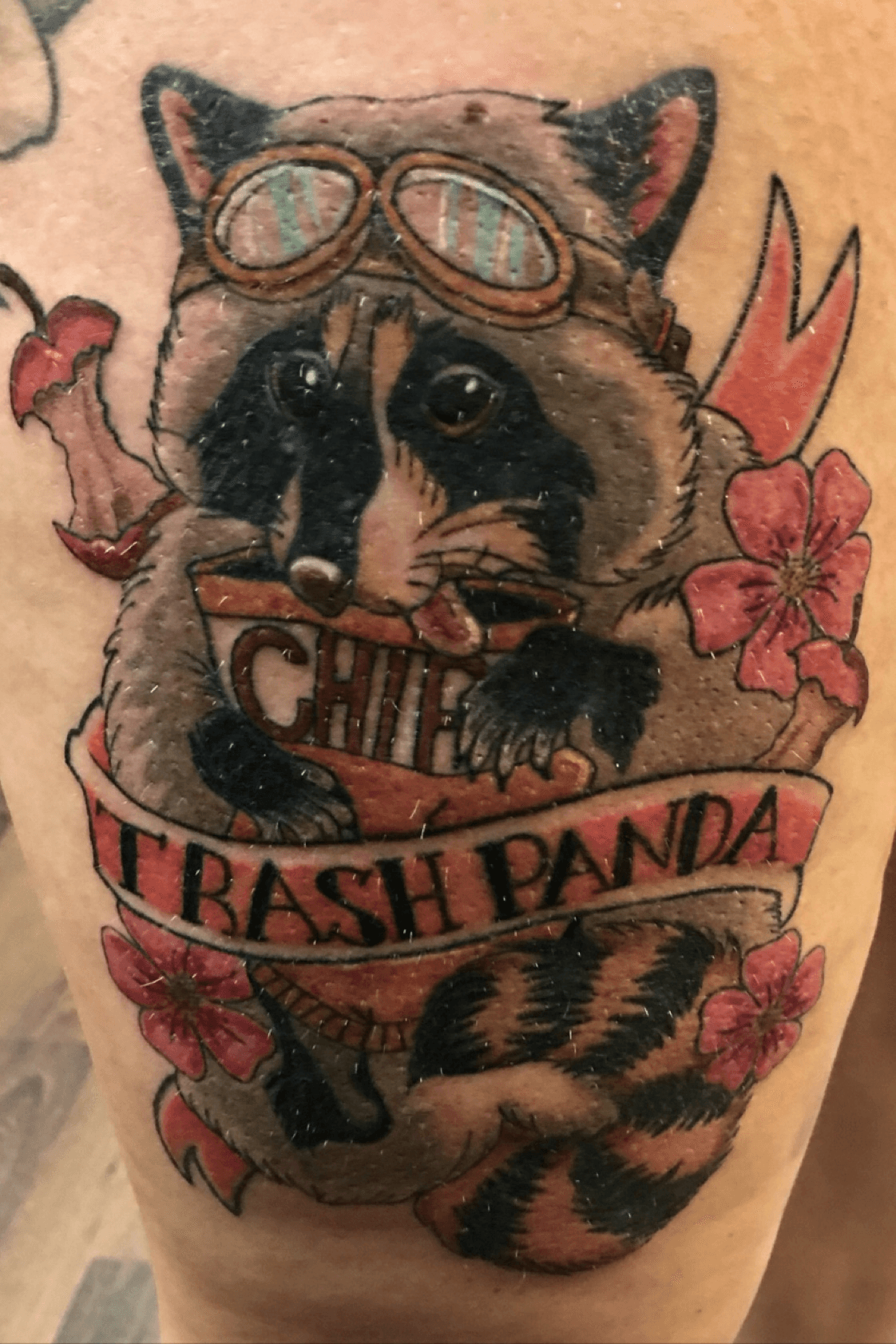 New trash panda chef By Randorobartworkz from route 11 tattoo Hagerstown  Maryland  rtattoos