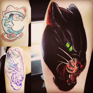 I have chosen a black panther not just to cover an old design but because the design I have chosen doesnt  reflect what I want it to. The panther represents strength and courage, to keep strong no matter what life throws at you I feel this design shows the meaning I origanlly wanted. From now on I will reasearch tattoos and meanings before just getting something.