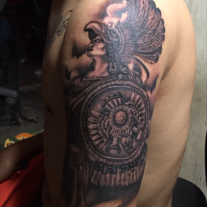 Tattoo uploaded by Ruben Ipiña • Guerrero azteca (aguila) • Tattoodo
