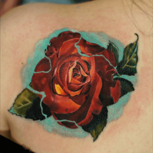 Garden #rose #realism #color #redrose #tattoofamily 