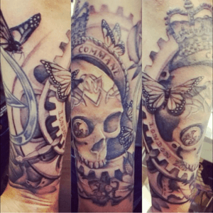 #megandreamtattoo the start of my right arm sleeve. The@left arm awaits you.