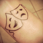 1st tatoo.🎭 #tatoo #theatre #inked 