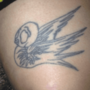 Dead bird. I did this tattoo myself. 