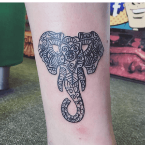 #eastside #eastsidetattoo #customtattoo #tattoo #ink #tattooartist #mandala #elephant #legtattoo #girlswithink #girlswithtattoos