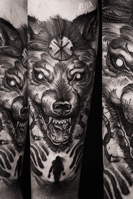 Savage and Scary 50 Fenrir Tattoo Ideas  Meanings 2023  InkMatch