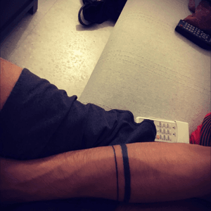 #Tattoo #inked #forearm #bracelet 