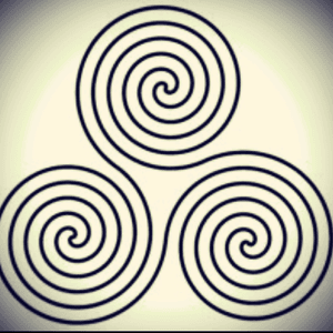 Would like a tattoo using this fertility symbol - open to design ideas though! On theback of my neck at the base of my hairline or inside my right wrist #megandreamtattoo 