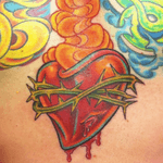 Tattoo by Lark Tattoo artist/owner Bruce Kaplan. #sacredheart #flame #fire #color #colorful #colorbomb #brucekaplan #owner #artist #ownerartist #artistowner #LarkTattoo #LarkTattooWestbury #NY #BestOfLongIsland #VotedBestOfLongIsland #BestOfNYC #VotedBestOfNYC #VotedNumber1 #LongIsland #LongIslandNY #NewYork #NYC #TattoosEvenMomWouldLove #NassauCounty #tattoo #tattoos #tat #tats #tatts #tatted #tattedup #tattoist #tattooed #tattoooftheday #inked #inkedup #ink #tattoooftheday #amazingink #bodyart