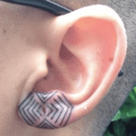 #ear #earlobe #black #lines #welove 
