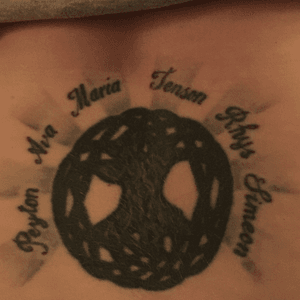 I need help...I have this badly done tree of life from when I was 18... is there any way this could be covered/improved or is it just too dark and solid? 