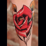 Rose done at Invictus tattoo Norway. Design by Kim Dahlstedt, tattooed by Kim Thomas.