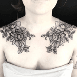 Sunflower and Peony Chest Piece
