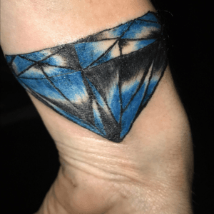 On the wrist #diamond #blueink #blackandblue 