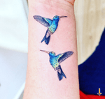 Nº620 Little Hummingbirds #tattoo #littletattoo #tattooed #ink #inked #hummingbird #hummingbirdtattoo #birds #birdtattoo #inmemoryof #rip #eternalink #bylazlodasilva