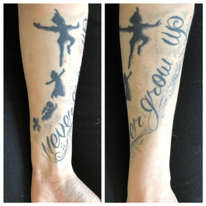 Second Tattoo-Never Grow Up-Peter Pan