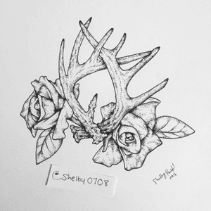 When your dream is to be a tattoo artist, you obviously want to draw your own tattoos. 😍😊 So this is my own original drawing and my #megandreamtattoo 