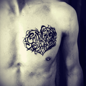 #tattoo #tatouage #heart #love #ink #inked #lettering #letters 