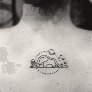 Le Petit Prince is one of my favorite stories. One day I will get the drawing of the elephant eaten by a snake tattooed somewhere yet to be decided. #LePetitPrince #thelittleprince #elephant #snake #literature #tattoo