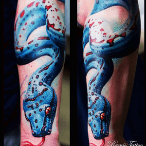 #remistattoo #snake #blue #realistic 