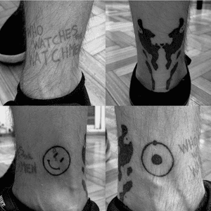 × WATCHMEN ×#watchmen #rorschach #drmanhattan #smiley #tattoos #tattooapprentice