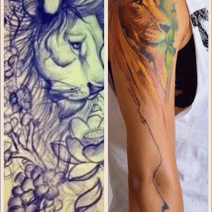 I see strength and beauty when i see lions. I have pretty crappy health and I think it all made me a stronger person. #meganmassacaredreamtattoo 
