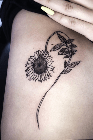 Black & Grey Sunflower 🌻