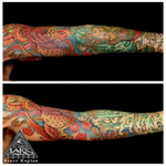 Tattoo by Lark Tattoo artist/owner Bruce Kaplan. See more of Bruce's work here: http://www.larktattoo.com/long-island-team-homepage/bruce/ #Japanese #Japanesetattoo #phoenix #phoenixtattoo #dragon #dragontattoo #tattoosleeve #fullsleevetattoo #colorbombtattoo #japaneseflowers #fingertipwaves #tattoo #tattoos #tat #tats #tatts #tatted #tattedup #tattoist #tattooed #tattoooftheday #inked #inkedup #ink #tattoooftheday #amazingink #bodyart #tattooig #tattoosofinstagram #instatats #larktattoo #larktattoos #larktattoowestbury #westbury #longisland #NY #NewYork #usa #art 