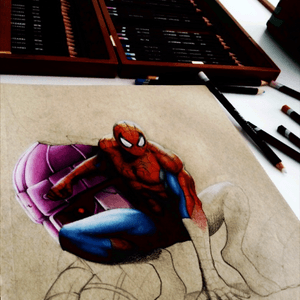Spiderman #meganmassacre #spiderman #art #artist #tattoo #tattooartist #design #design4life #pic #picoftheday #pen #pencil #marvel #penart #sketch #sketchoftheday #draw #marvelart #marvelcomicstattoo #spidermantattoo 