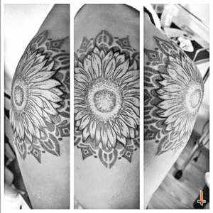 alexagih_9 MIL GRACIAS POR LA CONFIANZA! La pasamos cool! Disfruta tu tattoo y nos vemos para el que sigue! ✨🙌🏼✨ Nº399 #tattoo #tattooed #ink #inked #sunflower #sunflowertattoo #flower #flowertattoo #mandala #mandalatattoo #dotwork #dotworktattoo #blackwork #blacktattoo #eternalink #liningblack #cheyennetattoo #cheyennetattooequipment #hawkpen #sparkcatridge #bylazlodasilva