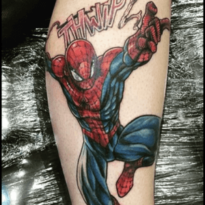 My spider man done just waiting to get the rest of my leg done 