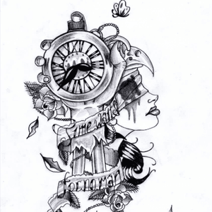 #megandreamtattoo I would love to get this tattoo or something similar to represent that time is precious & to never waste it. @megan_massacre 