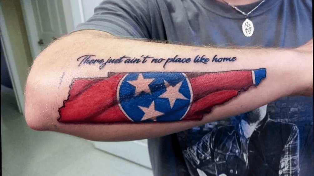TENNESSEE STATE SHAPED MEMORIAL TATTOO  Nothing like a Memorial piece for  the local boys This was alot of fun to make this work Really enjoyed  putting this detail in the Great