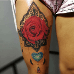 By onny #mandala #rose #tattoo #mandalastyle 