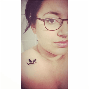 Little halloween tattoo.. 👽 #Halloween #tattoocollector #birds #selfie 
