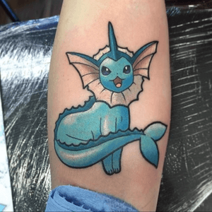 Vaporeon tattoo #pokemon #water 