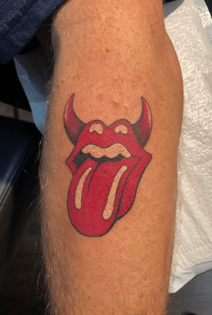 Rolling Stones. Sympathy for the Devil is my favorite rock song. Why not combie the iconic symbol woth some horns!